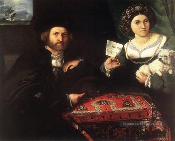  femme - Époux et épouse 1523 Renaissance Lorenzo Lotto